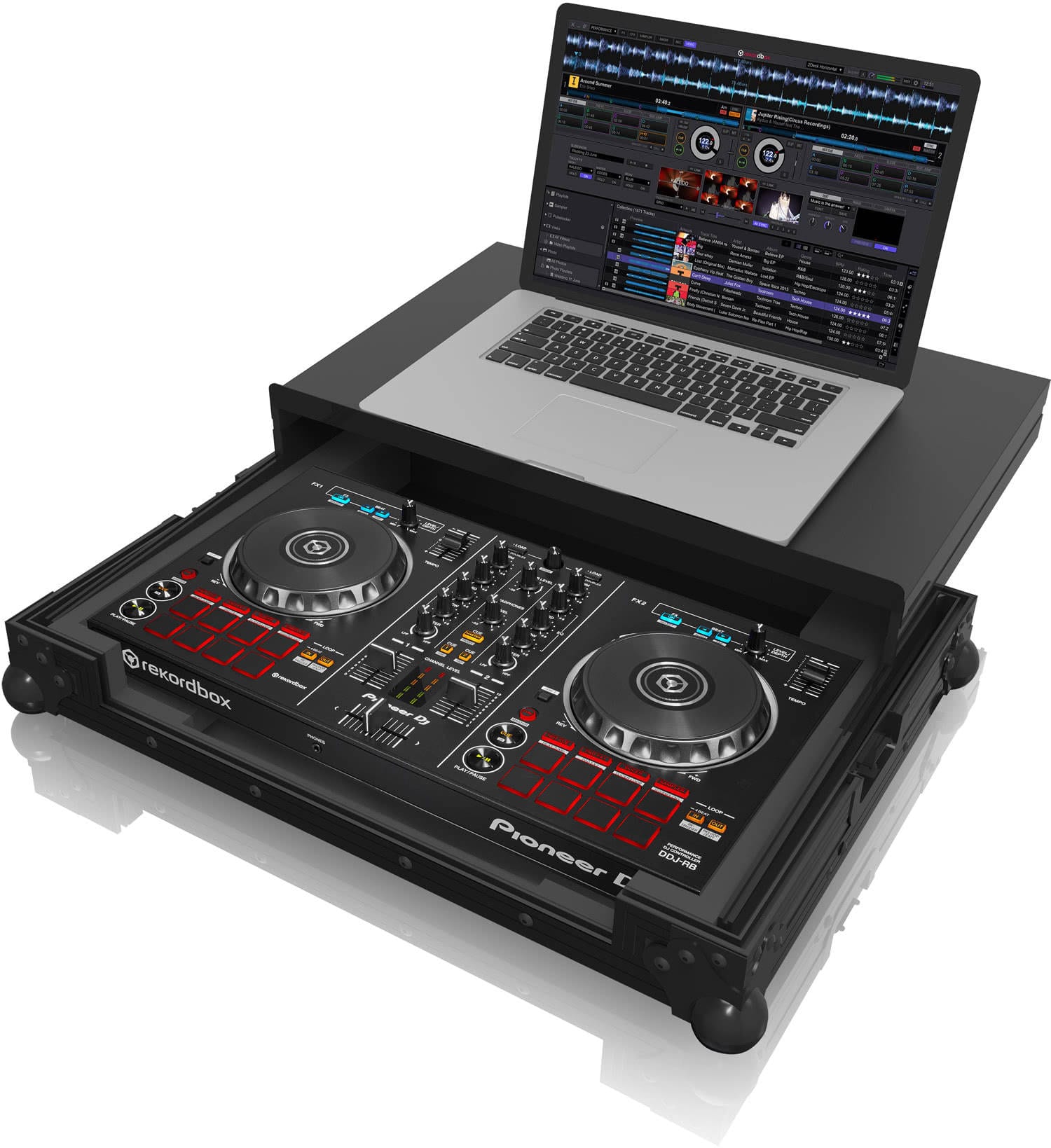 Flightcase Zomo P-DDJ-RB Plus NSE negru, închis, vedere din față