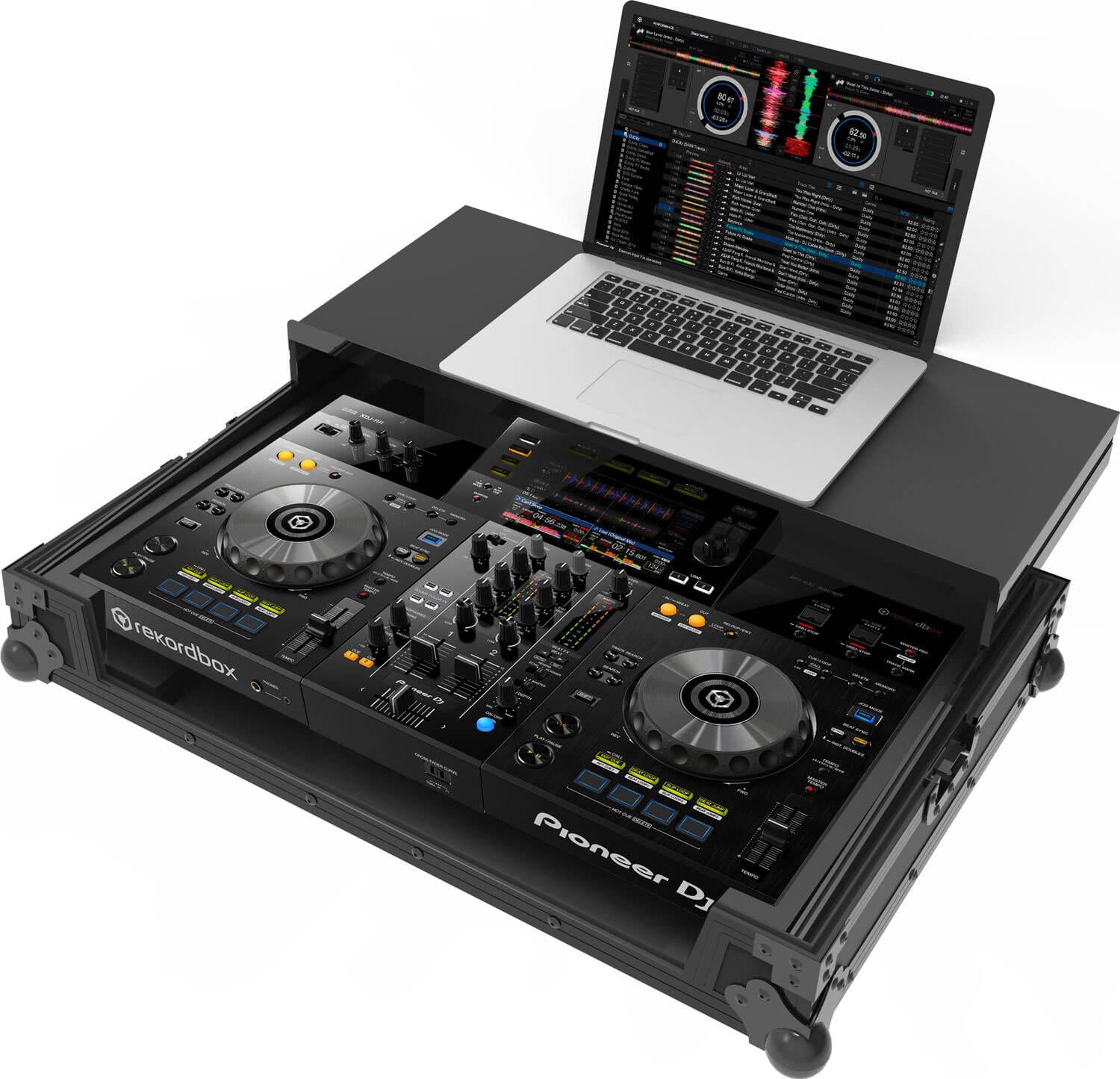 Zomo Flightcase P-XDJ-RR Plus NSE negru, vedere generală a flightcase-ului închis