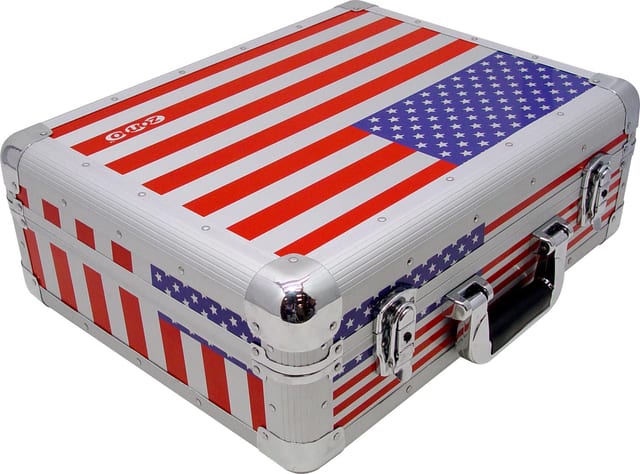 Zomo CD-Case CD-MK3 XT USA-Flag, vedere frontală