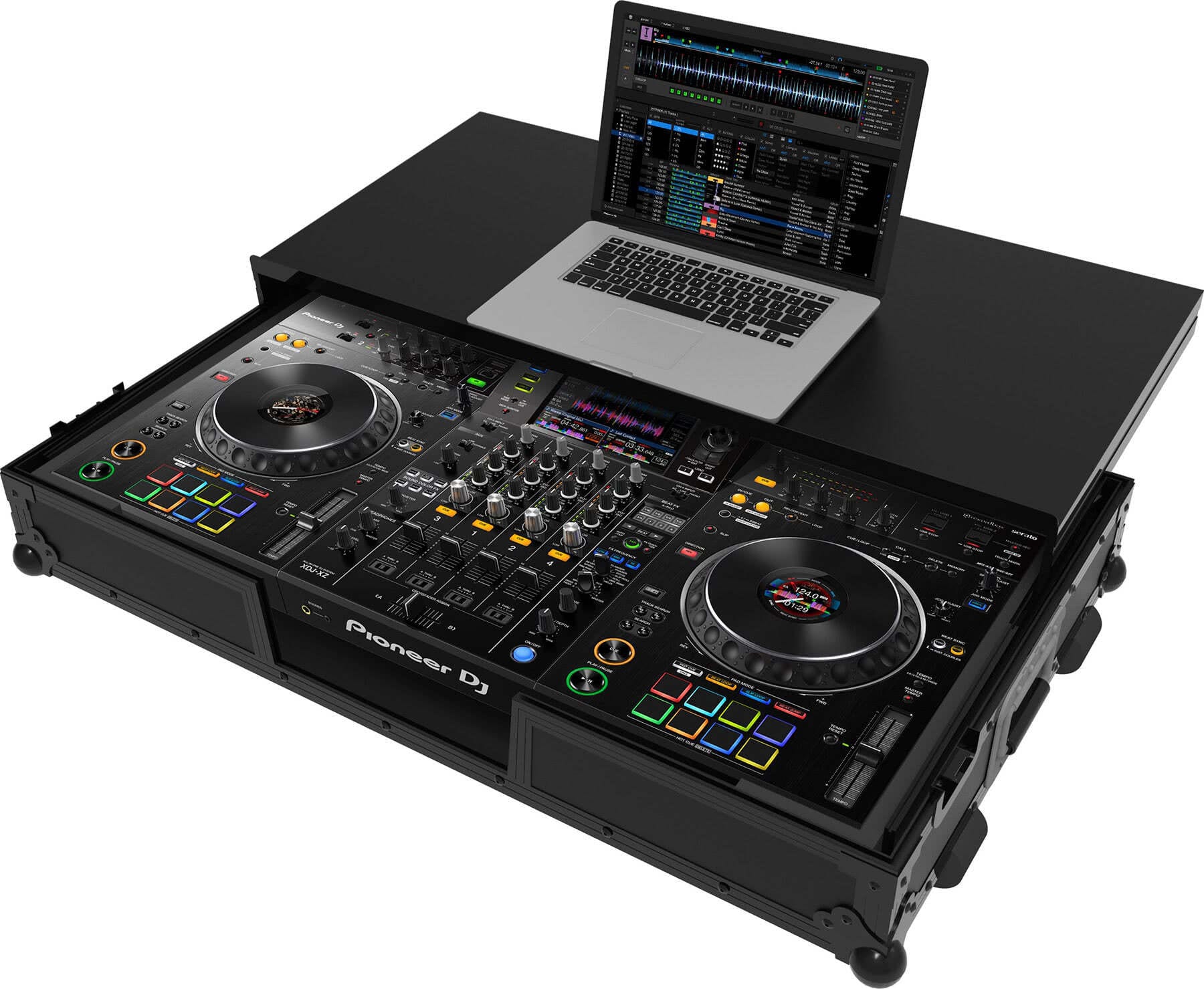 Zomo Flightcase P-XDJ-XZ NSE Plus negru, vedere de ansamblu a carcasei închise