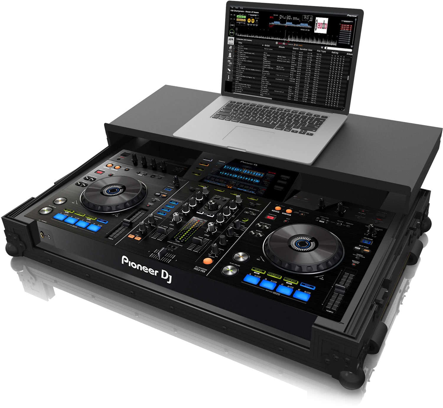 Flightcase Zomo P-XDJ-RX Plus NSE negru pentru controllerul Pioneer P-XDJ-RX