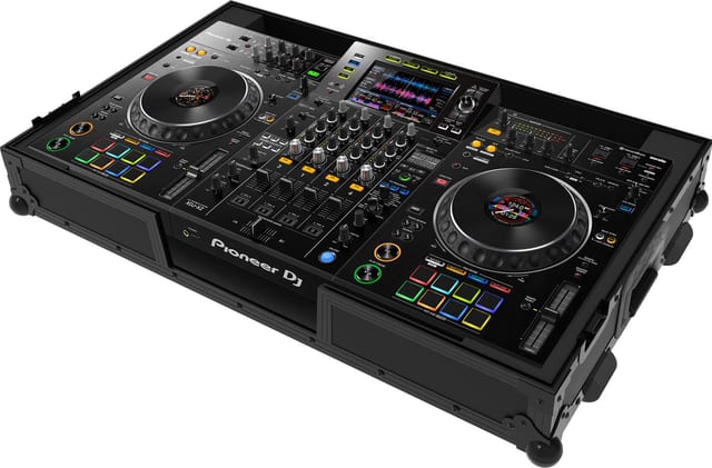 Flightcase Zomo P-XDJ-XZ NSE negru, vedere de ansamblu cu profile din aluminiu și colțuri rotunde