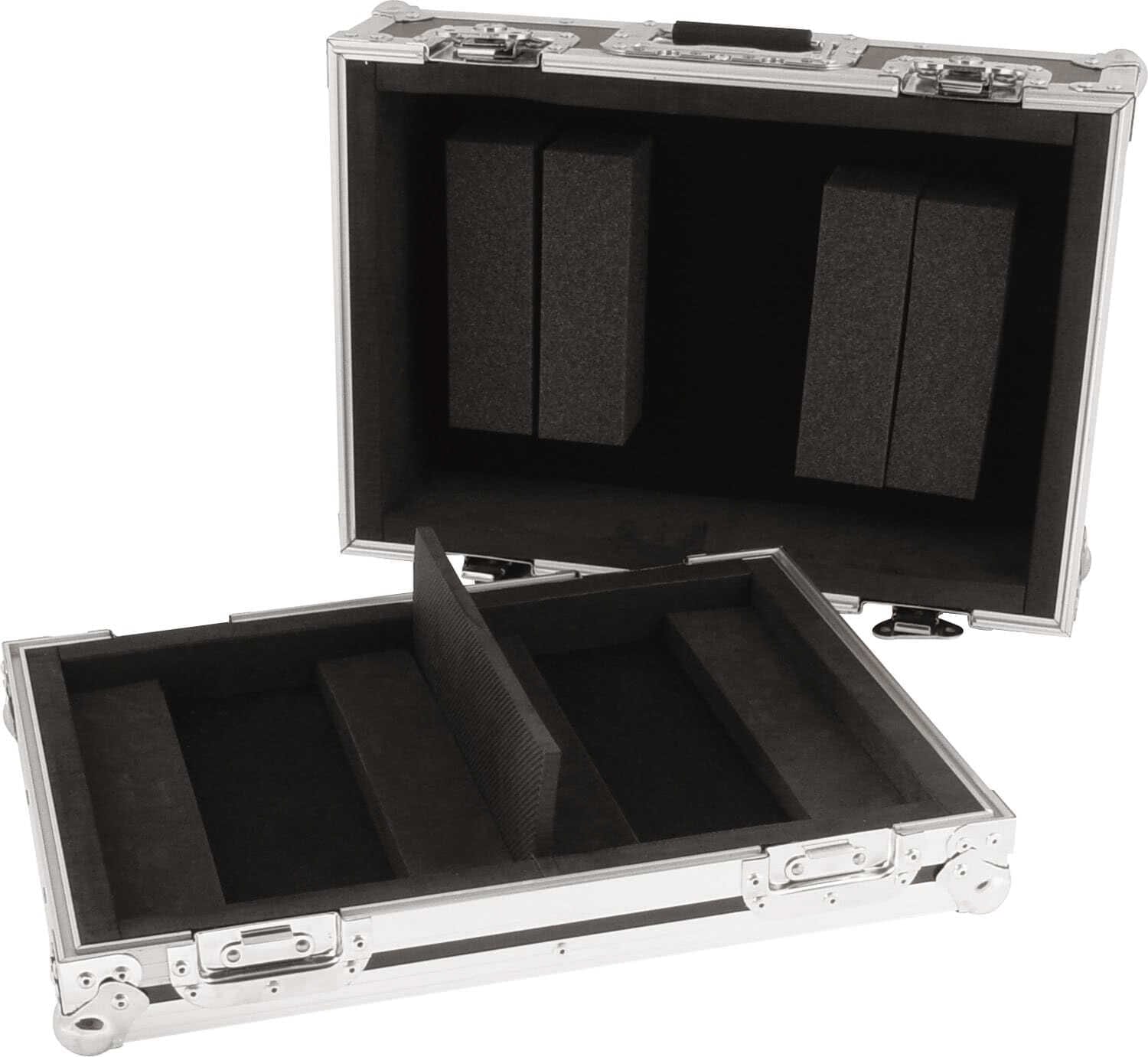 Zomo Flightcase PC-400/2 argintiu, detaliu al carcasei rigide