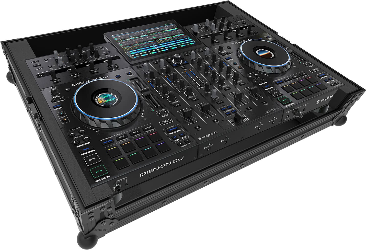 Flightcase Zomo D-Prime 4+ NSE cu închizători tip fluture și profile din aluminiu negre