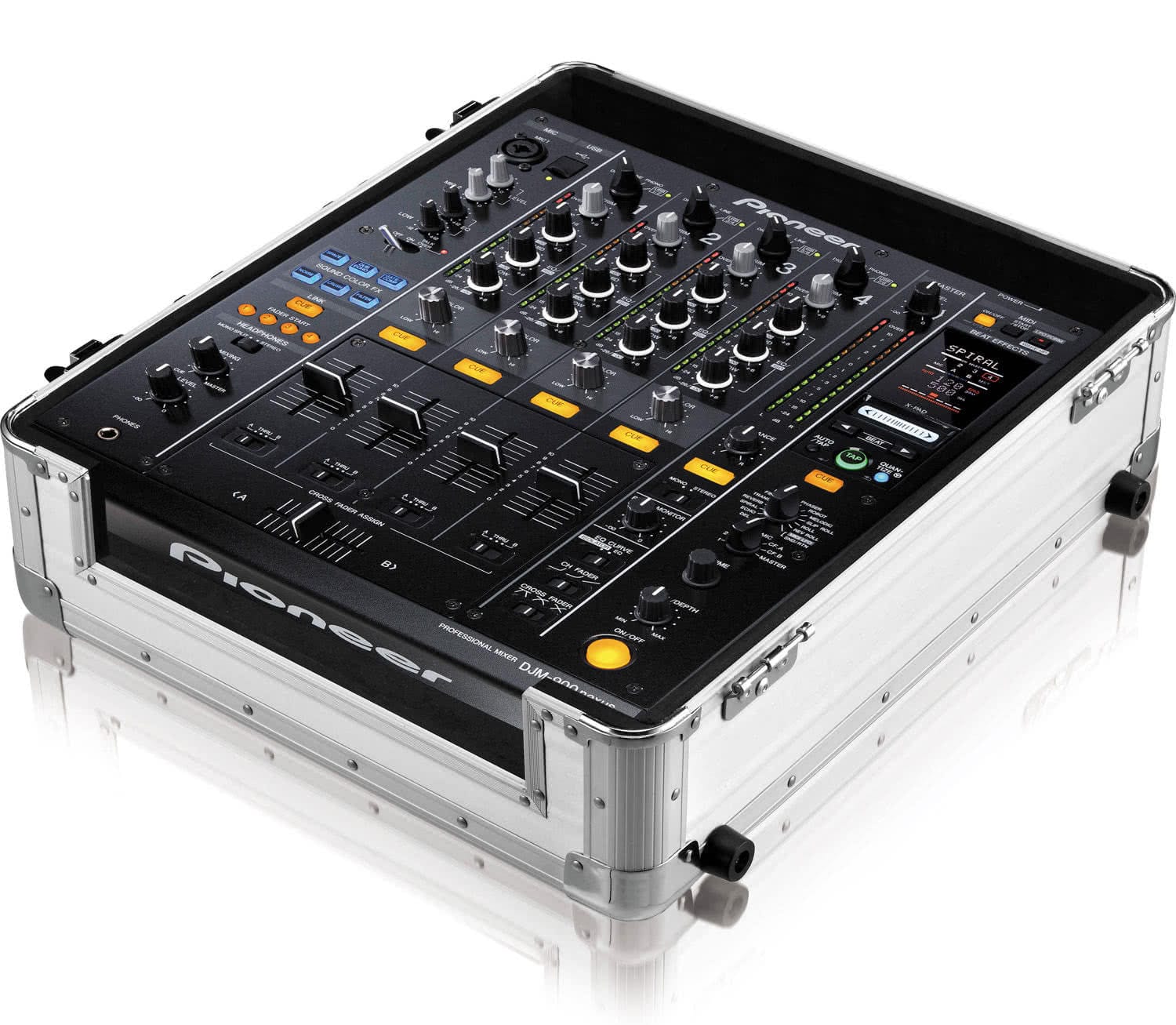 Zomo Flightcase CDJ-13 XT argintiu, vedere din unghi