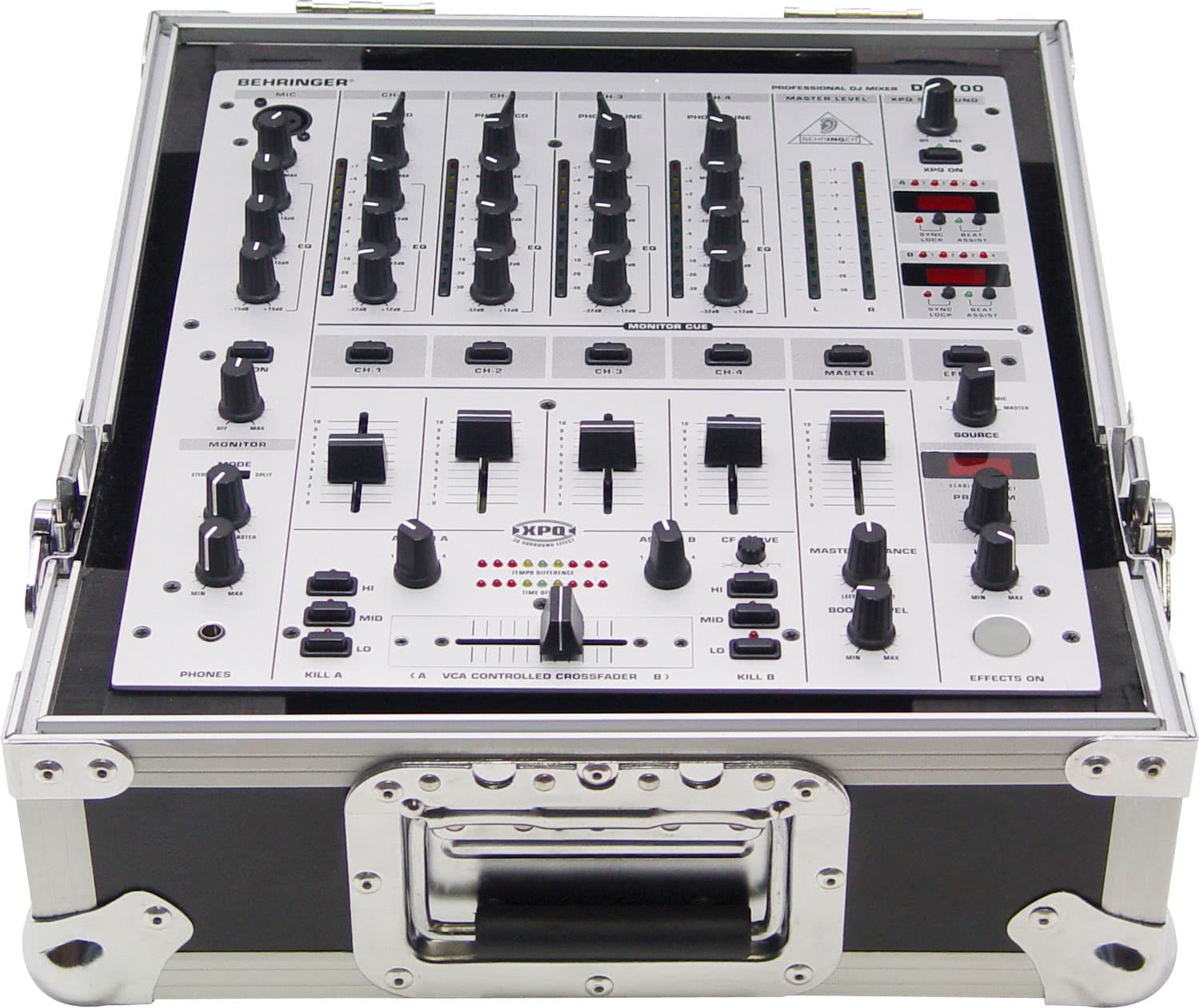 Zomo Flightcase D-700 argintiu, detaliu constructiv