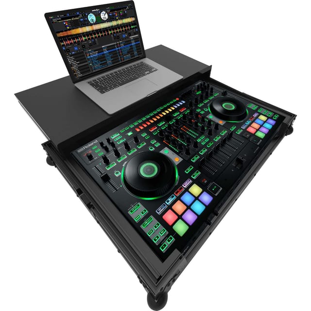 Zomo Flightcase DJ-808 Plus NSE negru pentru Roland DJ-808 și laptop