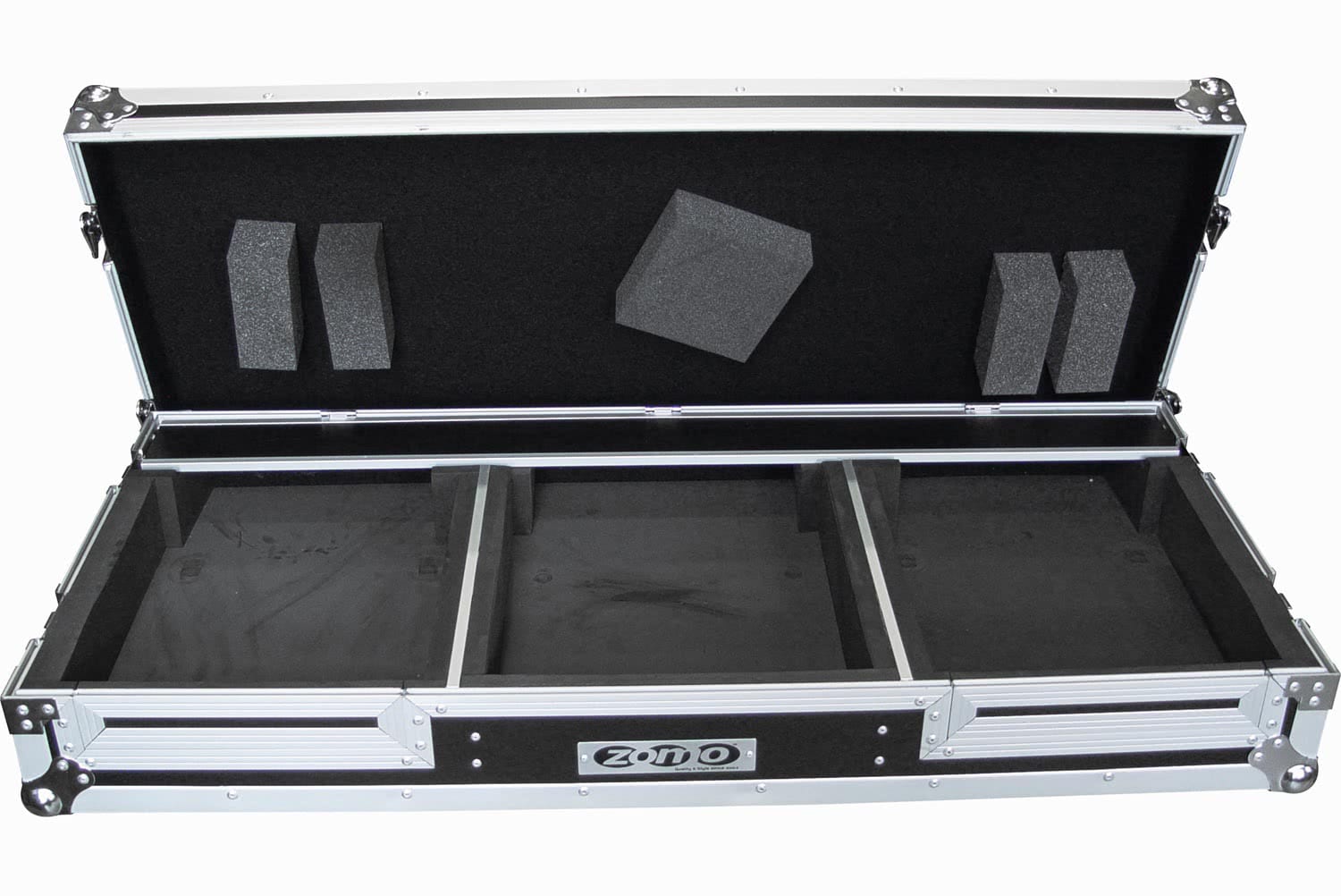 Zomo Flightcase P-800/12 violet, vedere din unghi