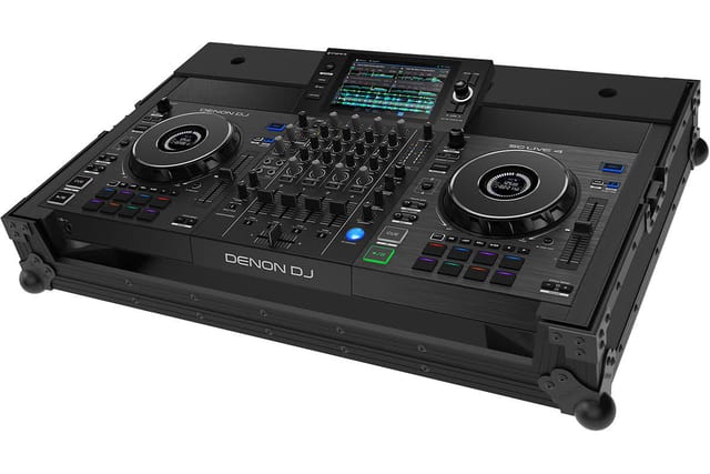 Zomo Flightcase D-Live-4 NSE negru, vedere generală din față