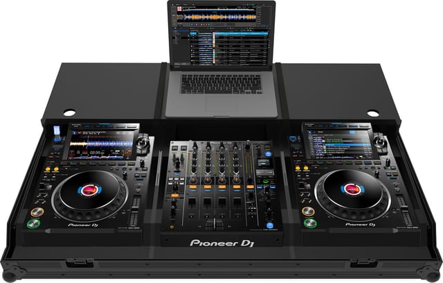 Zomo Flightcase Set-3900 Plus NSE, flightcase negru NSE pentru 2x CDJ-3000 și DJM-900NXS2