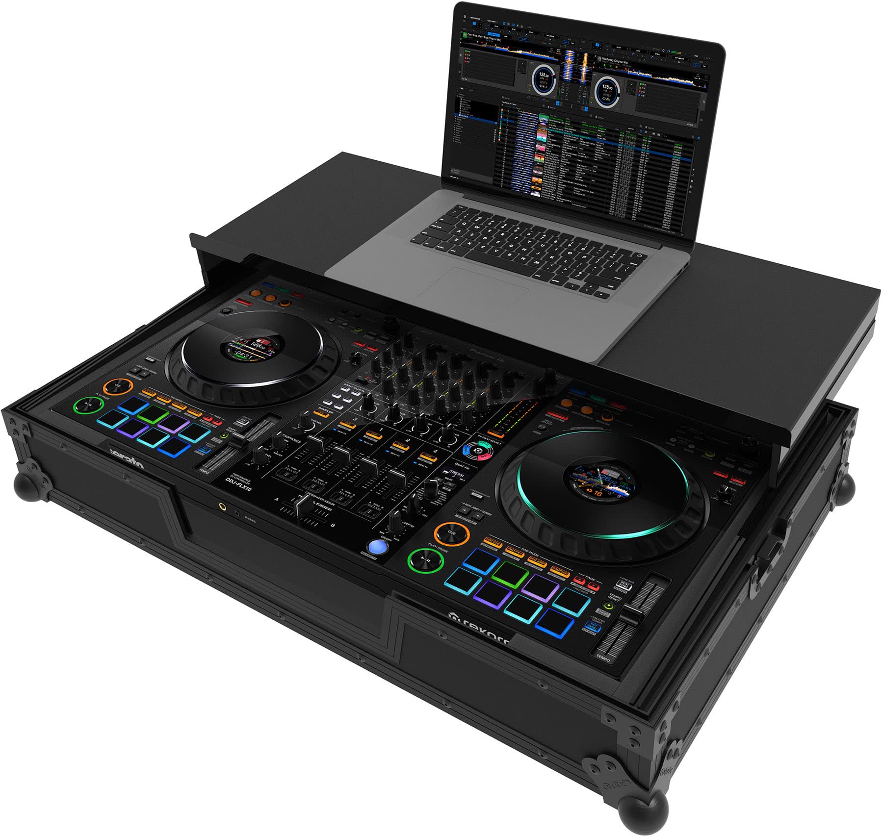 Zomo Flightcase P-DDJ-FLX10 Plus NSE negru, închis, vedere din față