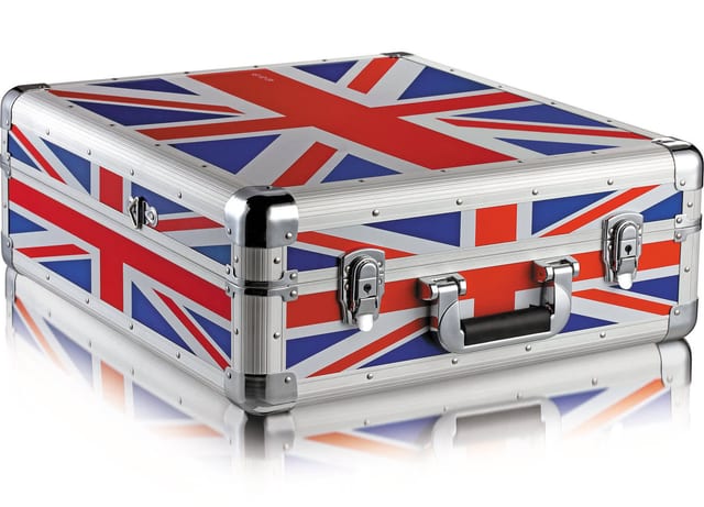 Zomo Flightcase CDJ-13 XT UK-Flag, vedere frontală a carcasei închise