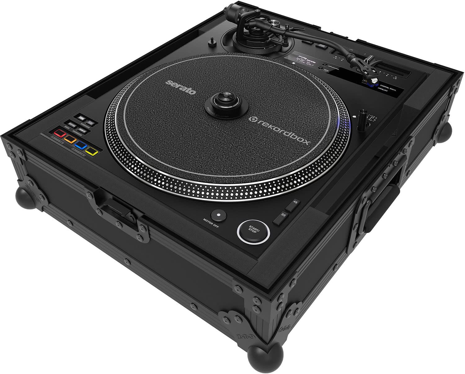 Zomo Flightcase T-PLX-CRSS12 NSE negru, vedere frontală, închis