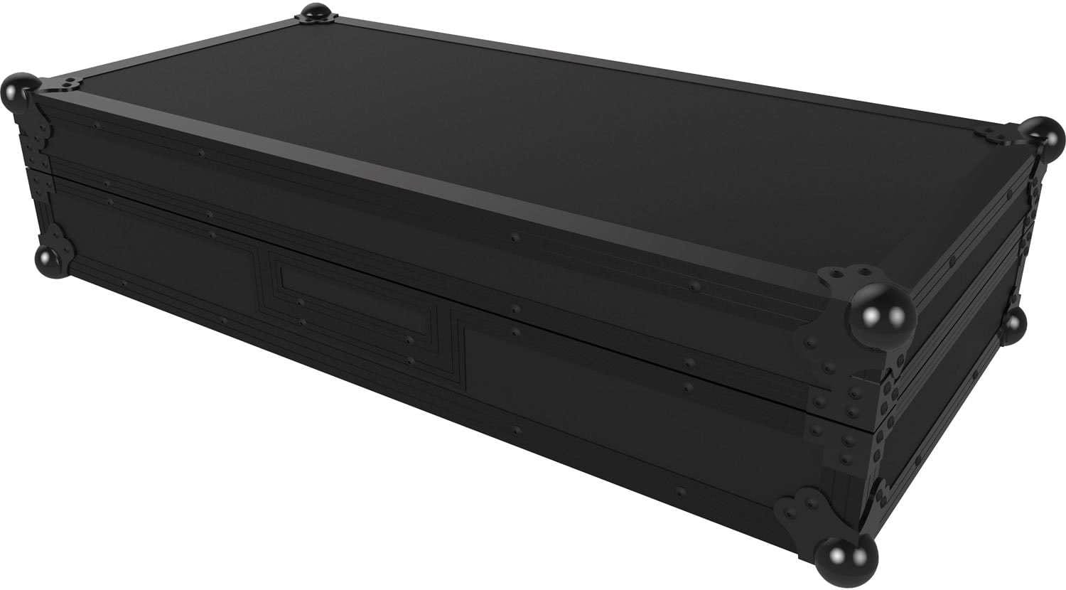 Zomo Flightcase Set PLX9 NSE negru, detaliu cu mâner și protecții de colț