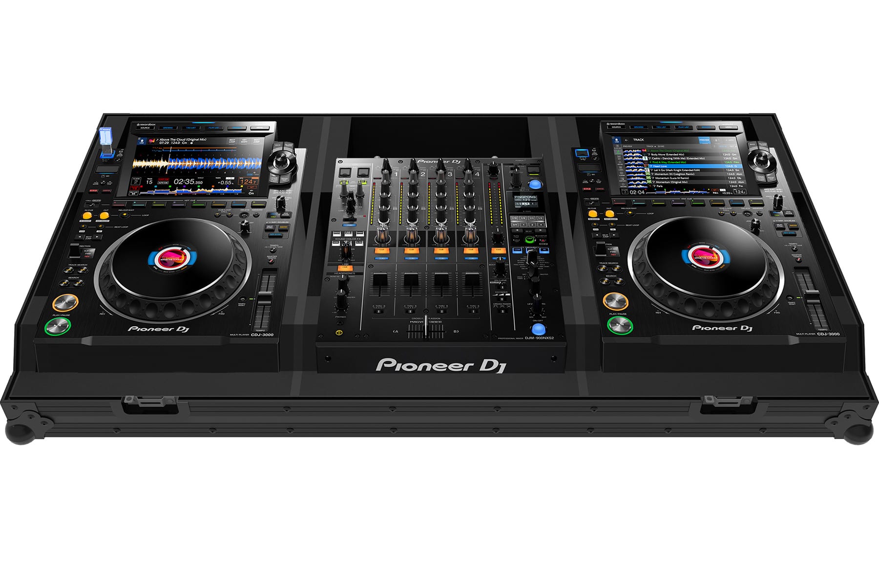 Zomo Flightcase Set-3900 NSE negru, flightcase de set pentru 2x CDJ-3000 și DJM-900NXS2