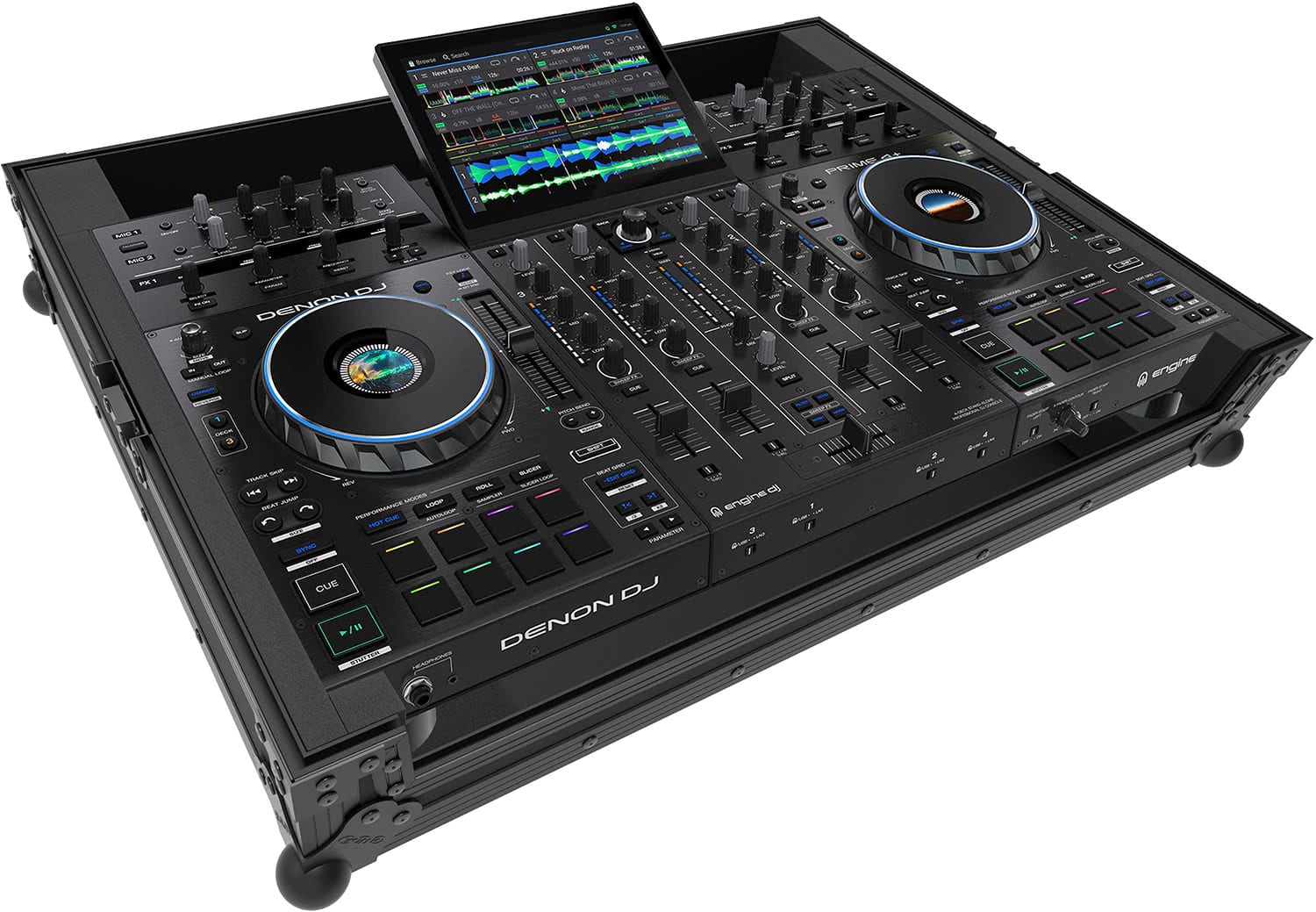 Zomo Flightcase D-Prime 4+ NSE negru, vedere generală din față