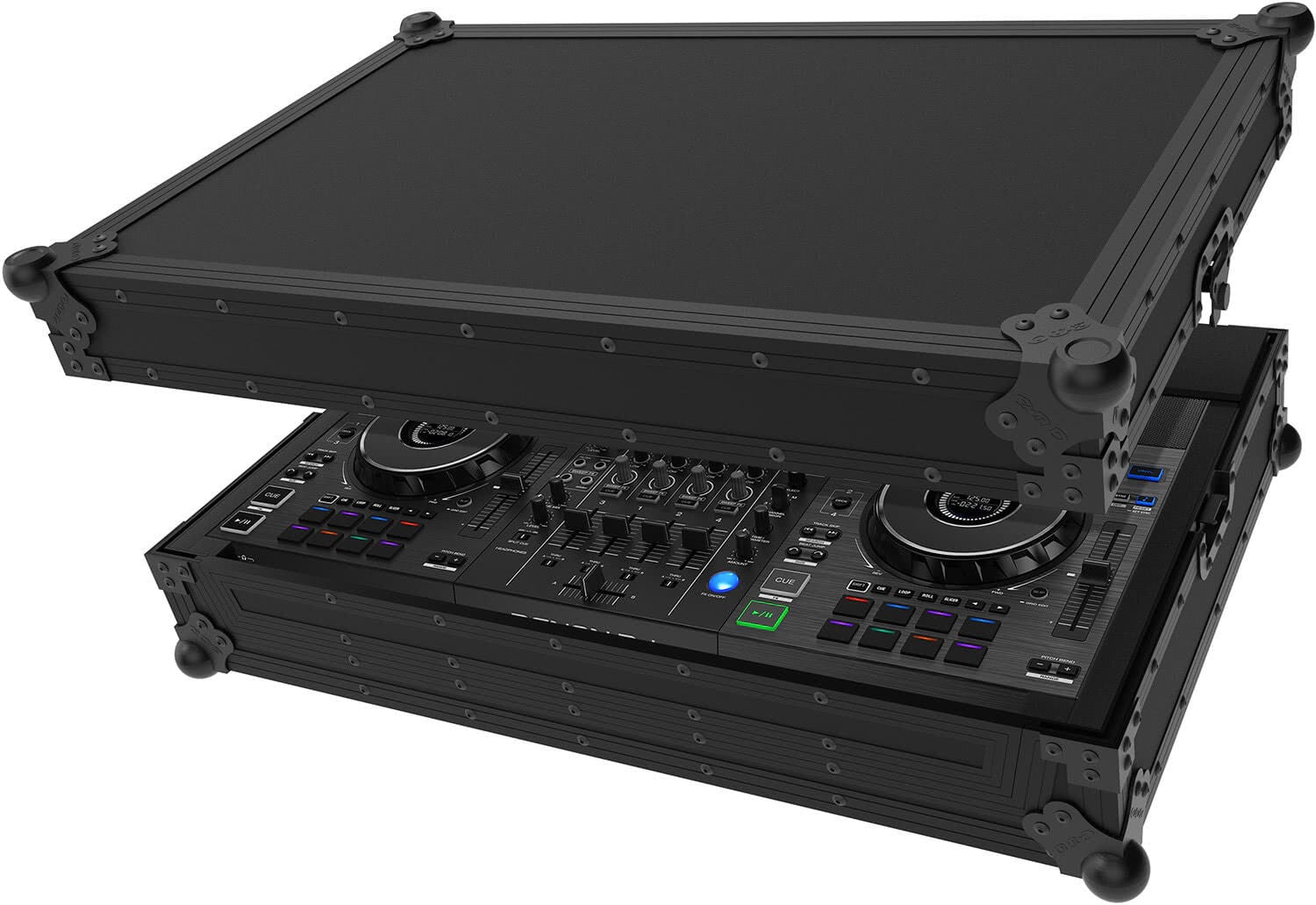 Flightcase D-Live-4 NSE închis, cu închizători tip fluture și mâner