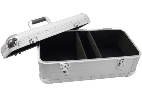 Flightcase Zomo Recordcase RS-250 XT pentru viniluri, vedere frontală