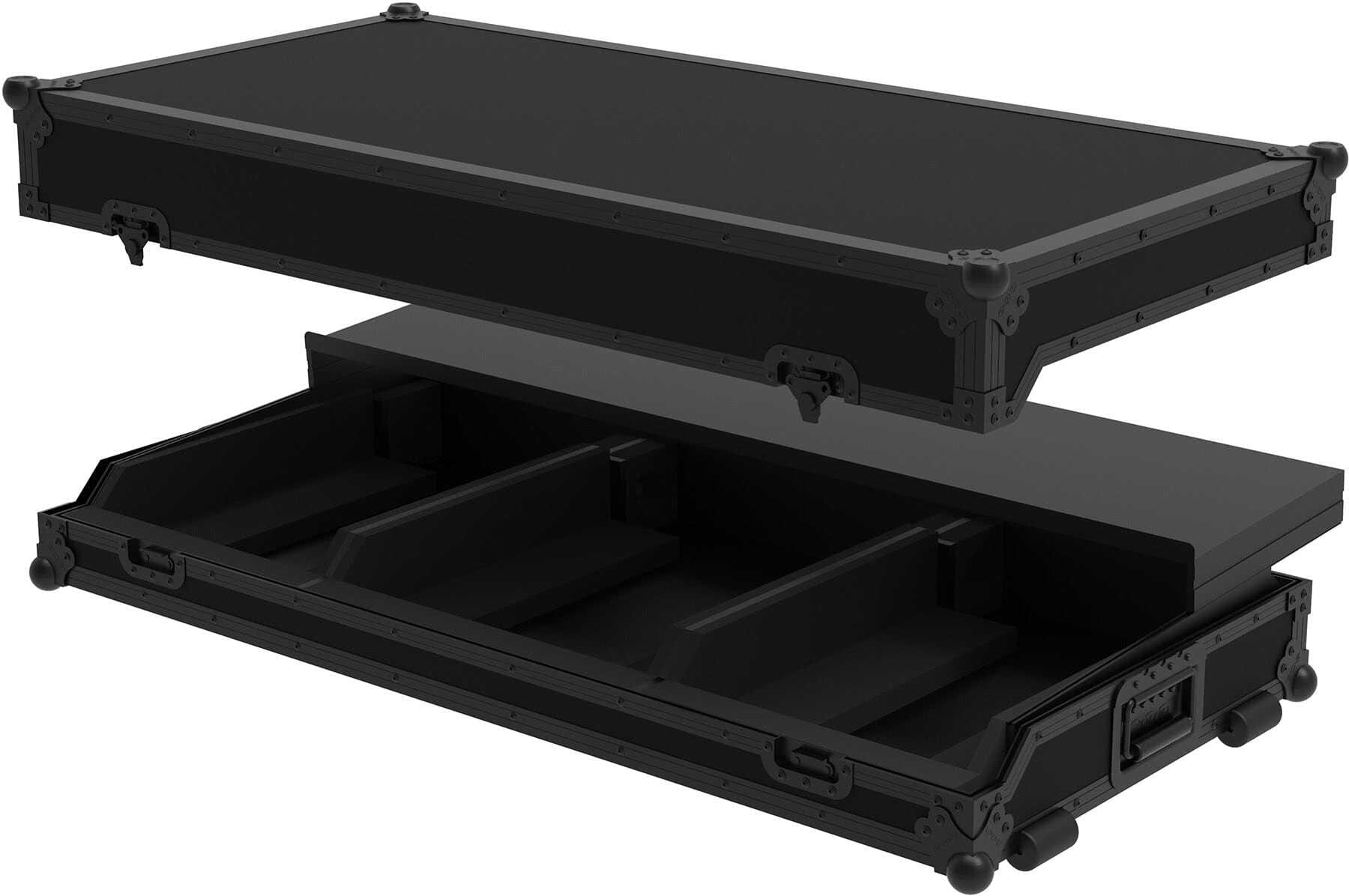 Zomo Flightcase Set-30A9 Plus NSE cu capacul demontat și raftul pentru laptop