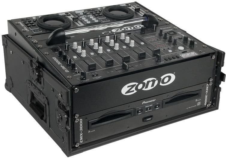 Zomo Flightcase Rack 102 NSE, rack-case de 19" cu panou frontal înclinat și mâner