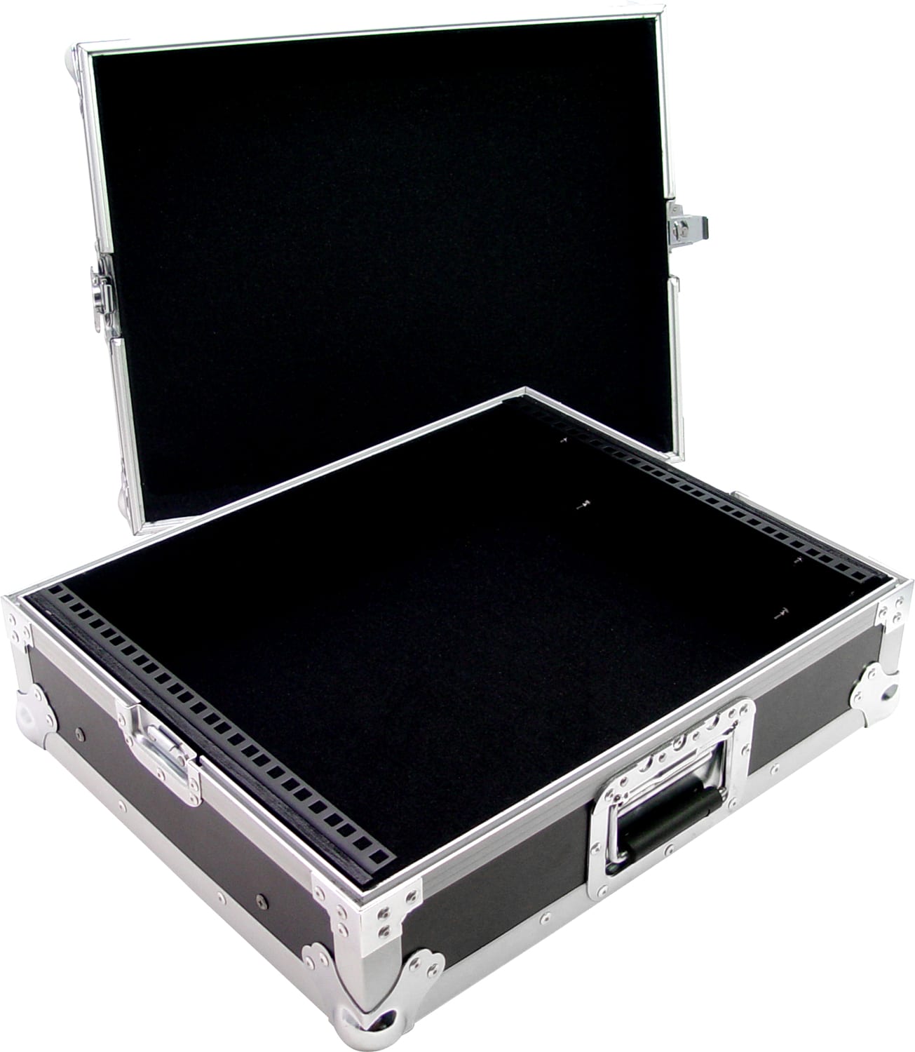 Zomo Flightcase M-19 violet, vedere de sus cu capacul deschis