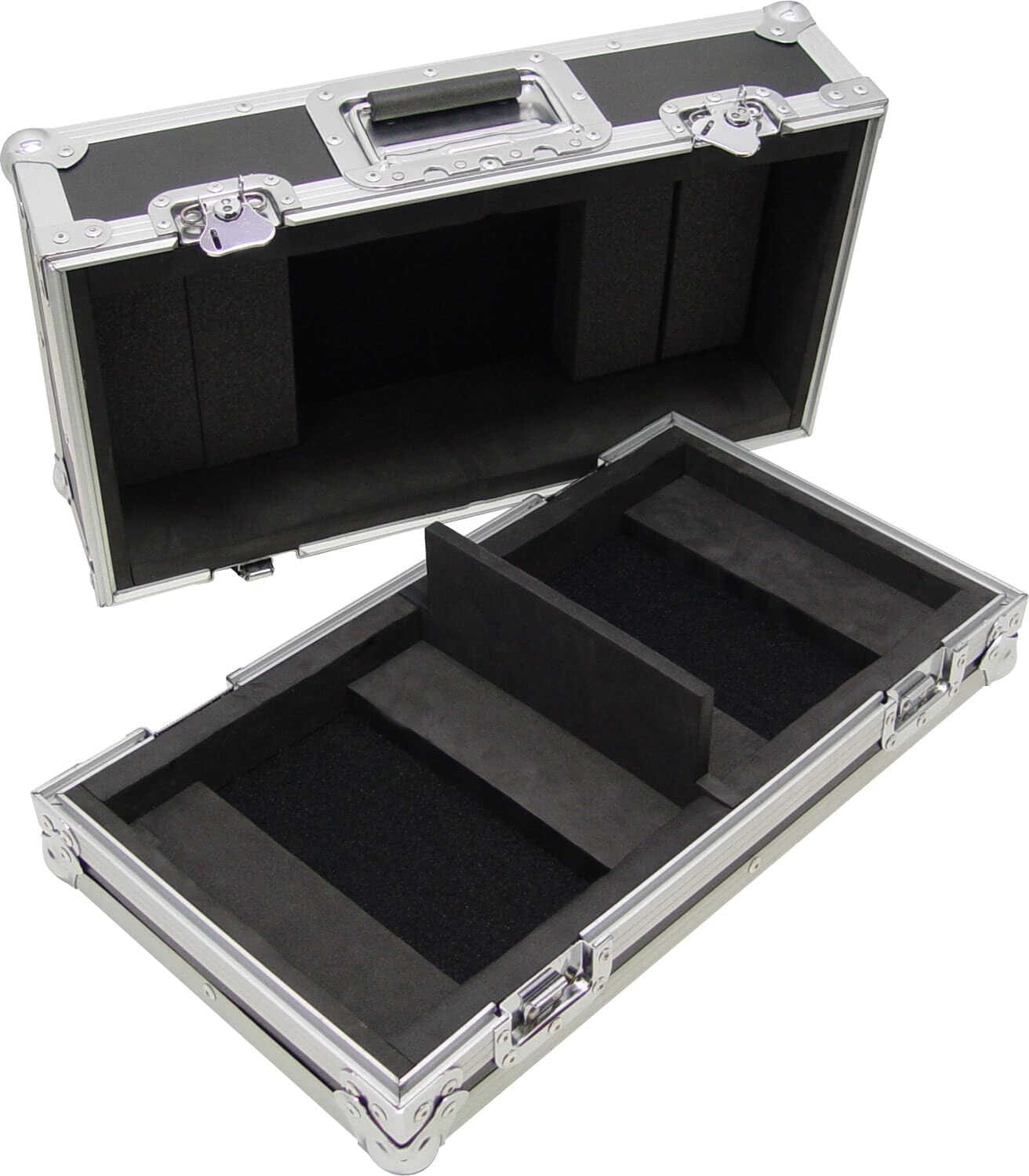 Zomo Flightcase DN-1000 violet, detaliu închizătoare și colțuri