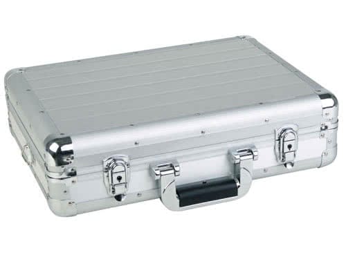 Zomo Flightcase UNI-1 XT argintiu, vedere frontală