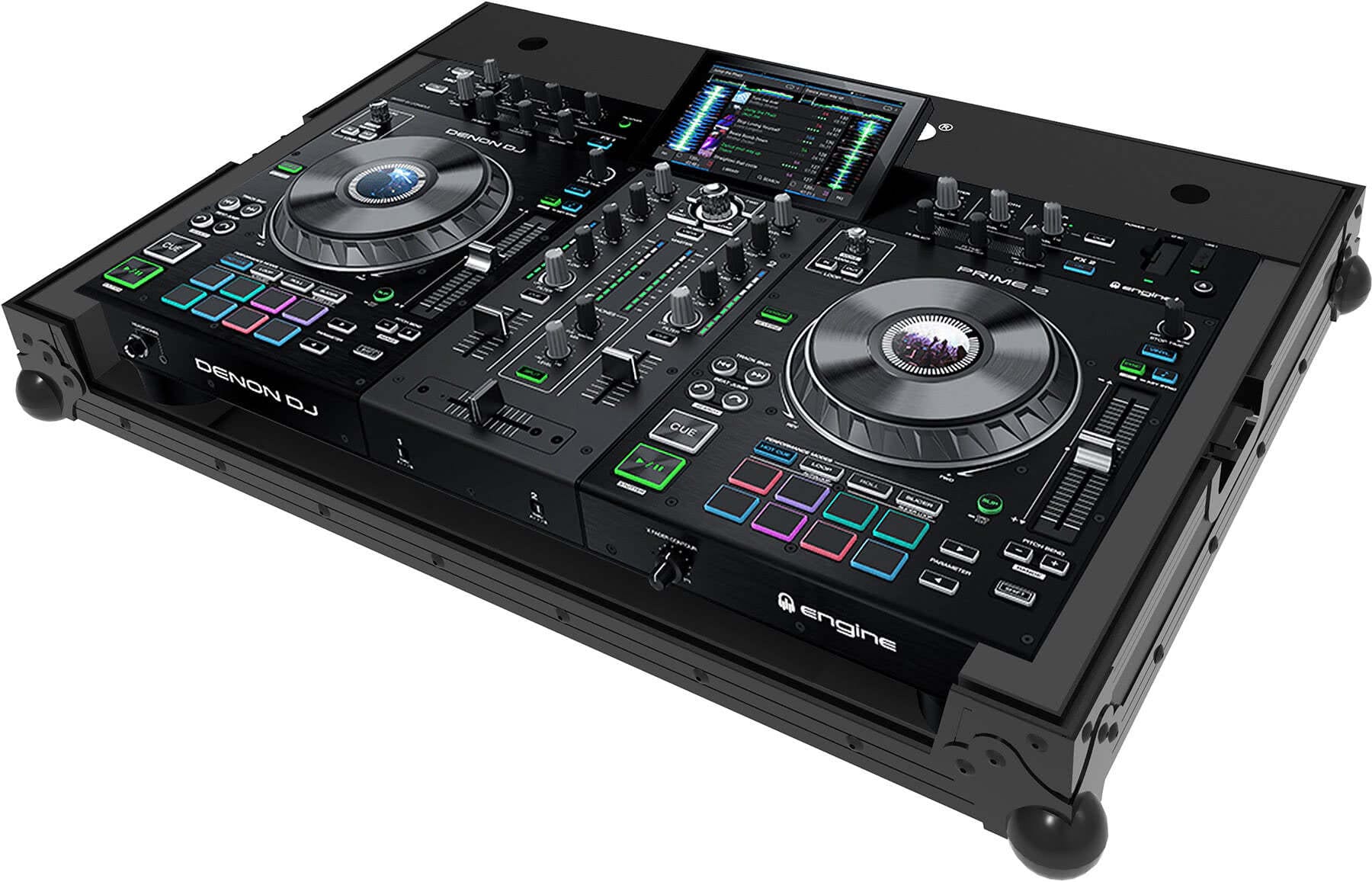 Zomo Flightcase D-Prime-2 NSE negru pentru Denon DJ Prime 2, vedere de ansamblu