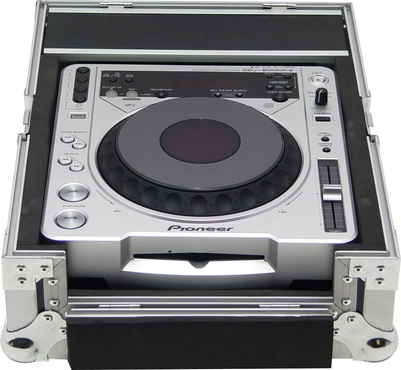 Flightcase Zomo PC-800 argintiu, vedere din lateral