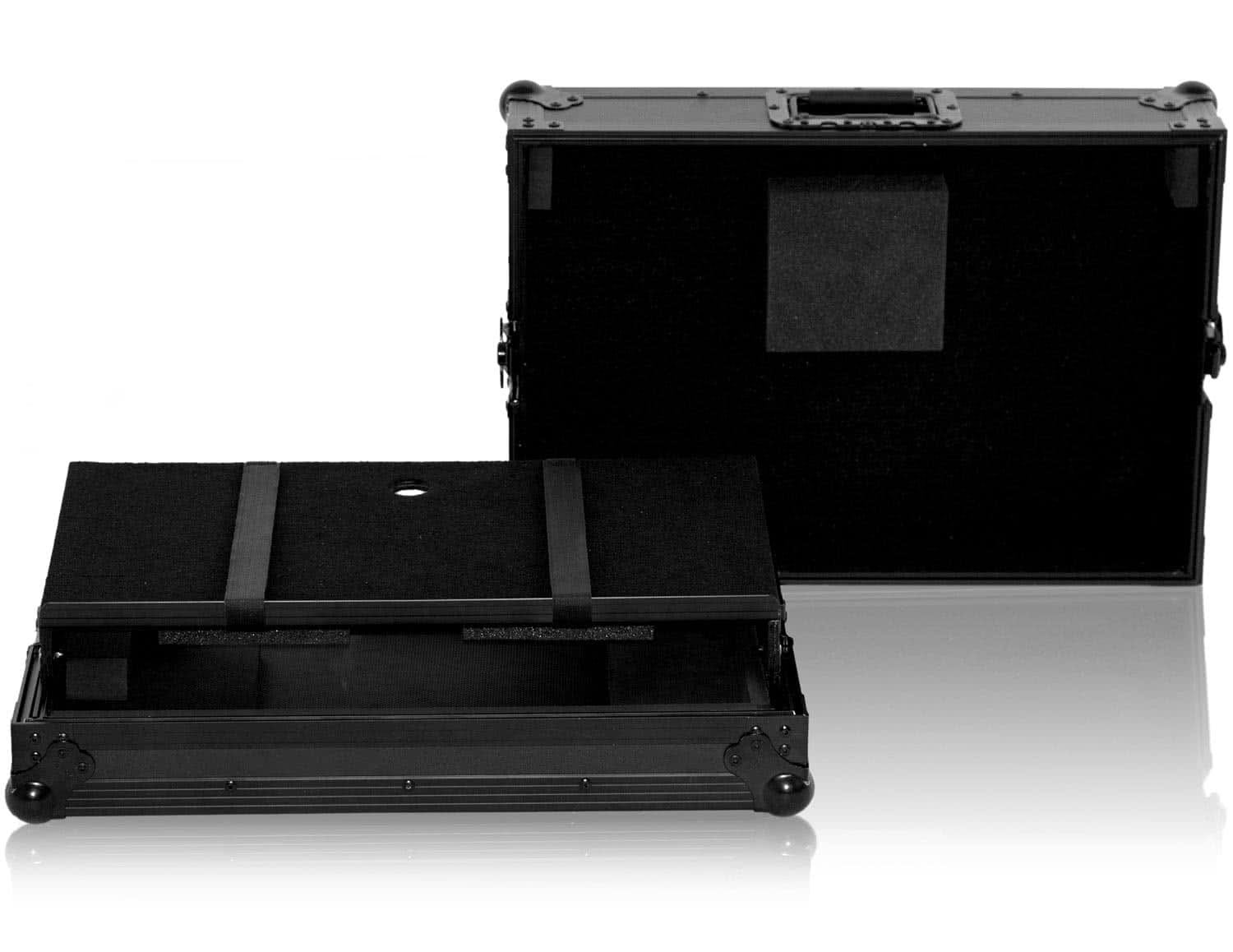 Zomo P-DDJ-SB Plus NSE deschis, cu controller Pioneer DDJ-SB în interior