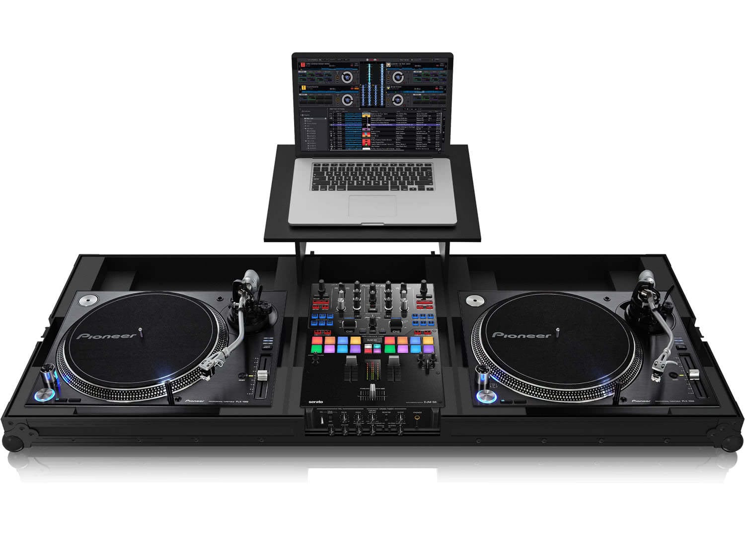 Zomo Flightcase Set PLX9 Plus NSE, design negru, vedere de ansamblu