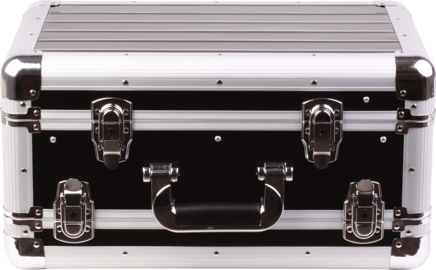 Zomo Flightcase VC-2 XT argintiu, detaliu de colț și profil