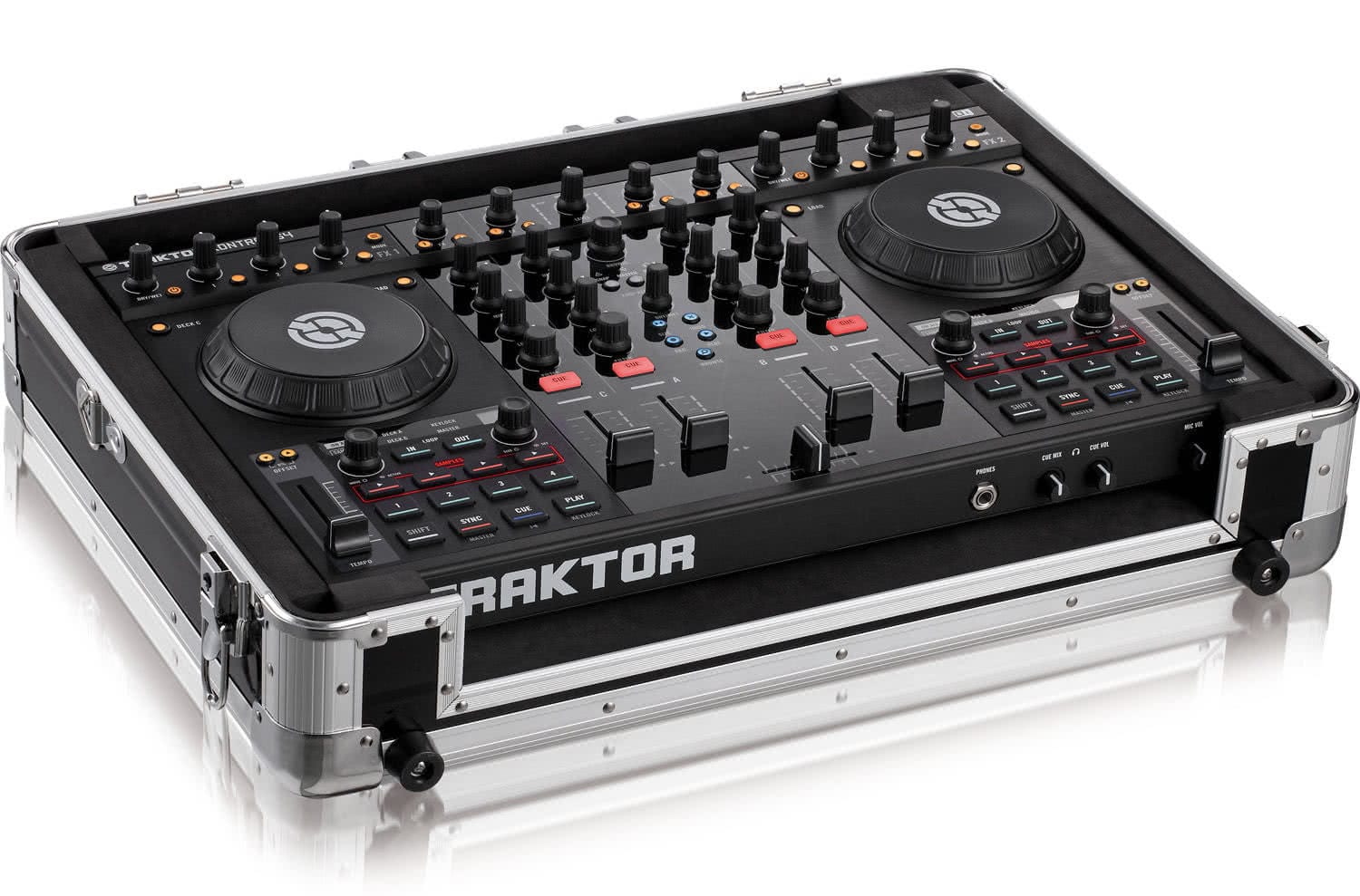 Flightcase Zomo MFC-S4 negru pentru controller DJ, vedere de ansamblu