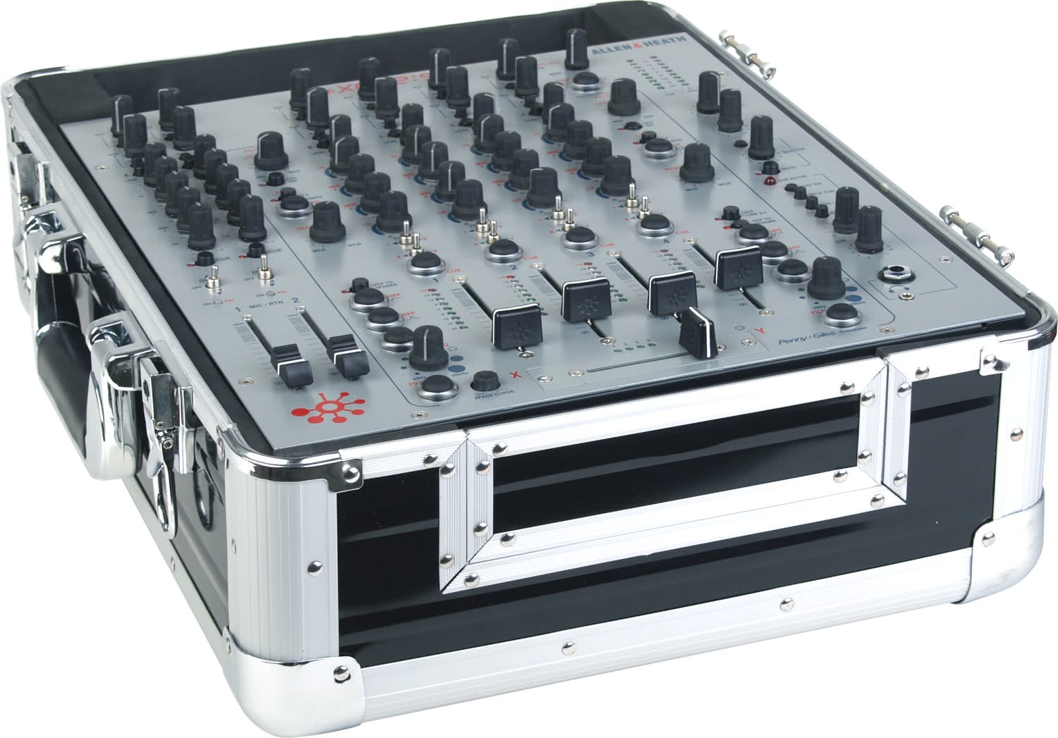 Zomo Flightcase CDJ-1 XT argintiu, vedere laterală