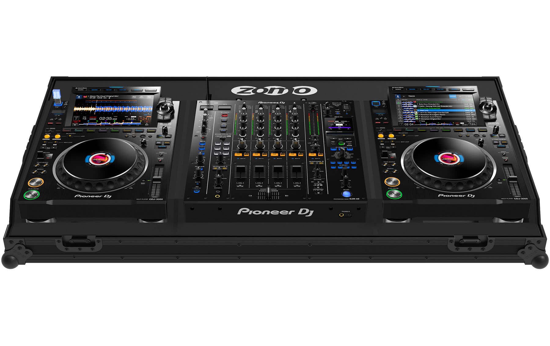 Zomo Flightcase Set-30A9 NSE negru, vedere de ansamblu