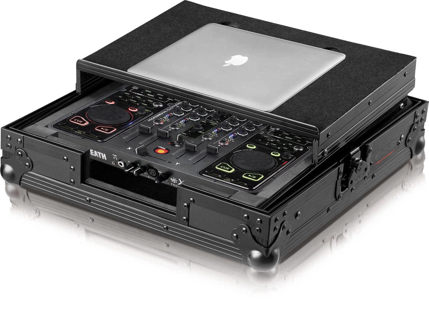 Zomo Flightcase Xone DX Plus NSE deschis, cu raftul extensibil pentru notebook
