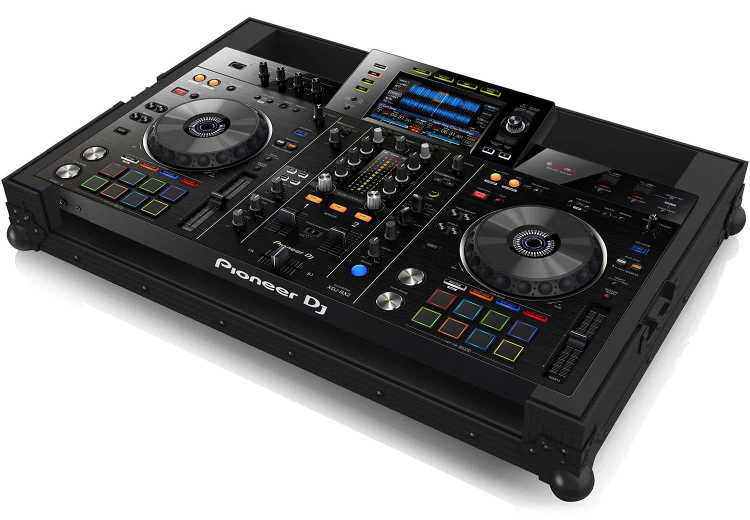 Zomo Flightcase P-XDJ-RX NSE negru, cu profile din aluminiu și protecții de colț sferice