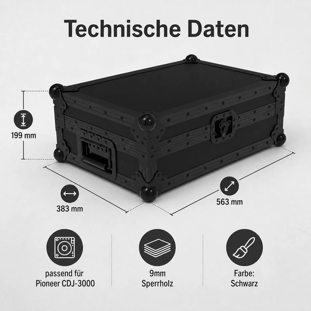 Detaliu al închizătorii tip fluture de pe Zomo P-CDJ-3000 NSE