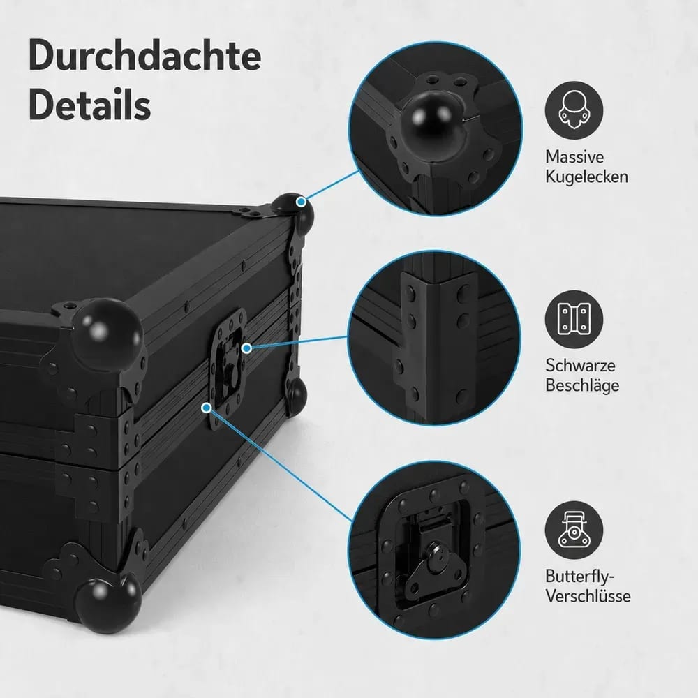 Interior flightcase CDJ-Tour1 cu inserție din burete