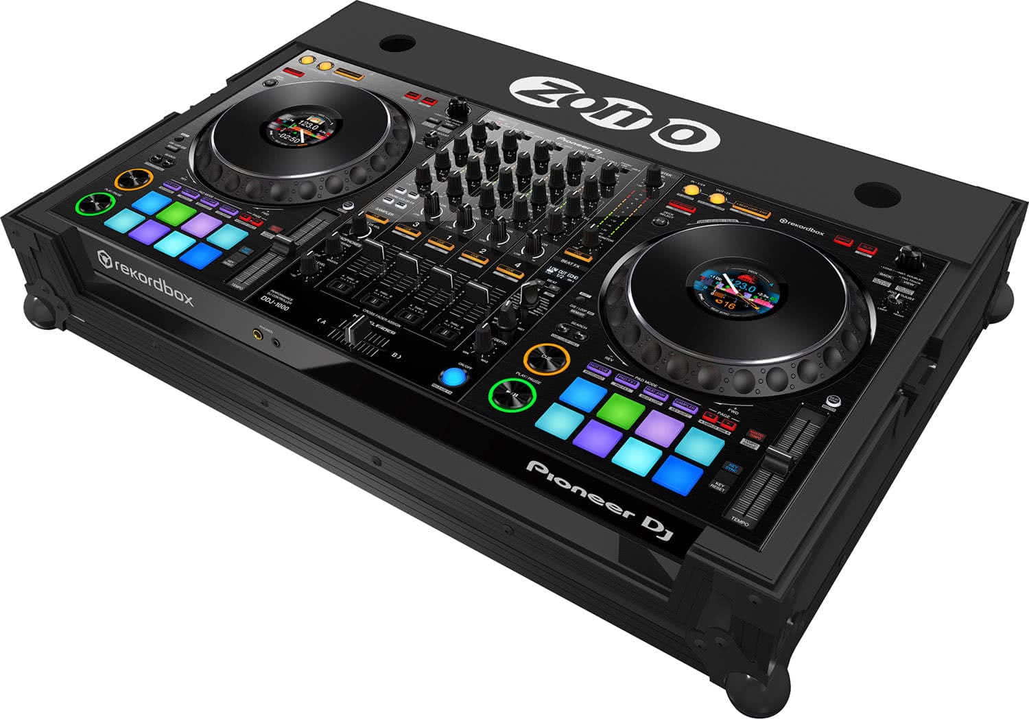 Zomo Flightcase P-DDJ-1000 NSE negru, vedere generală cu capacul închis