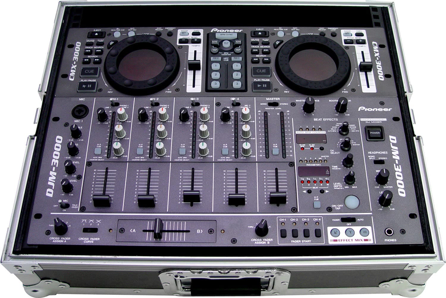 Zomo Flightcase M-19 violet, detaliu închizătoare și colț