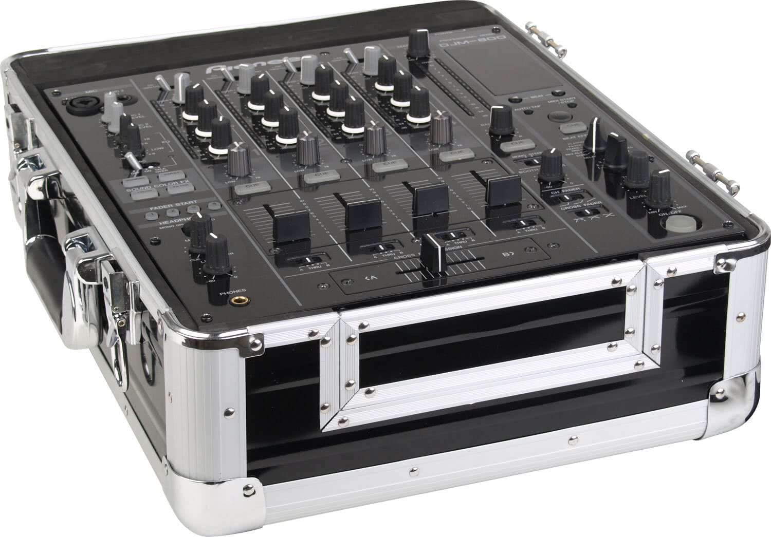 Zomo Flightcase CDJ-1 XT argintiu, vedere din spate