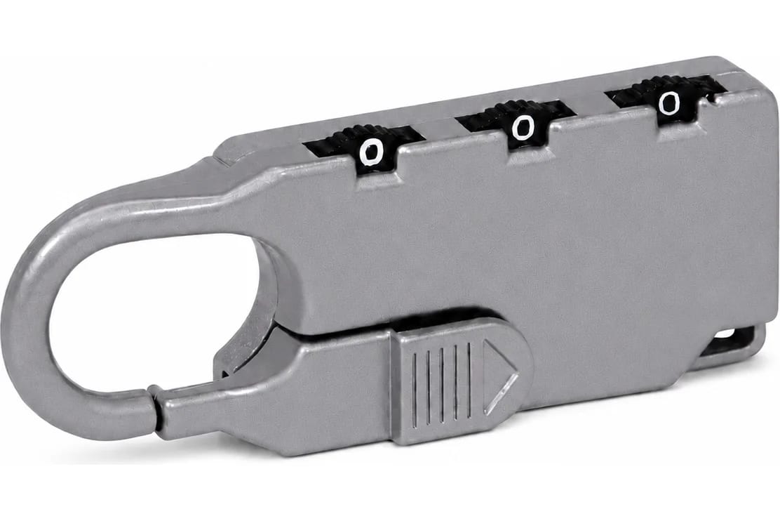 Lacăt Zomo LockPadlock cu cifru numeric în 3 cifre, carcasă metalică și cârlig integrat