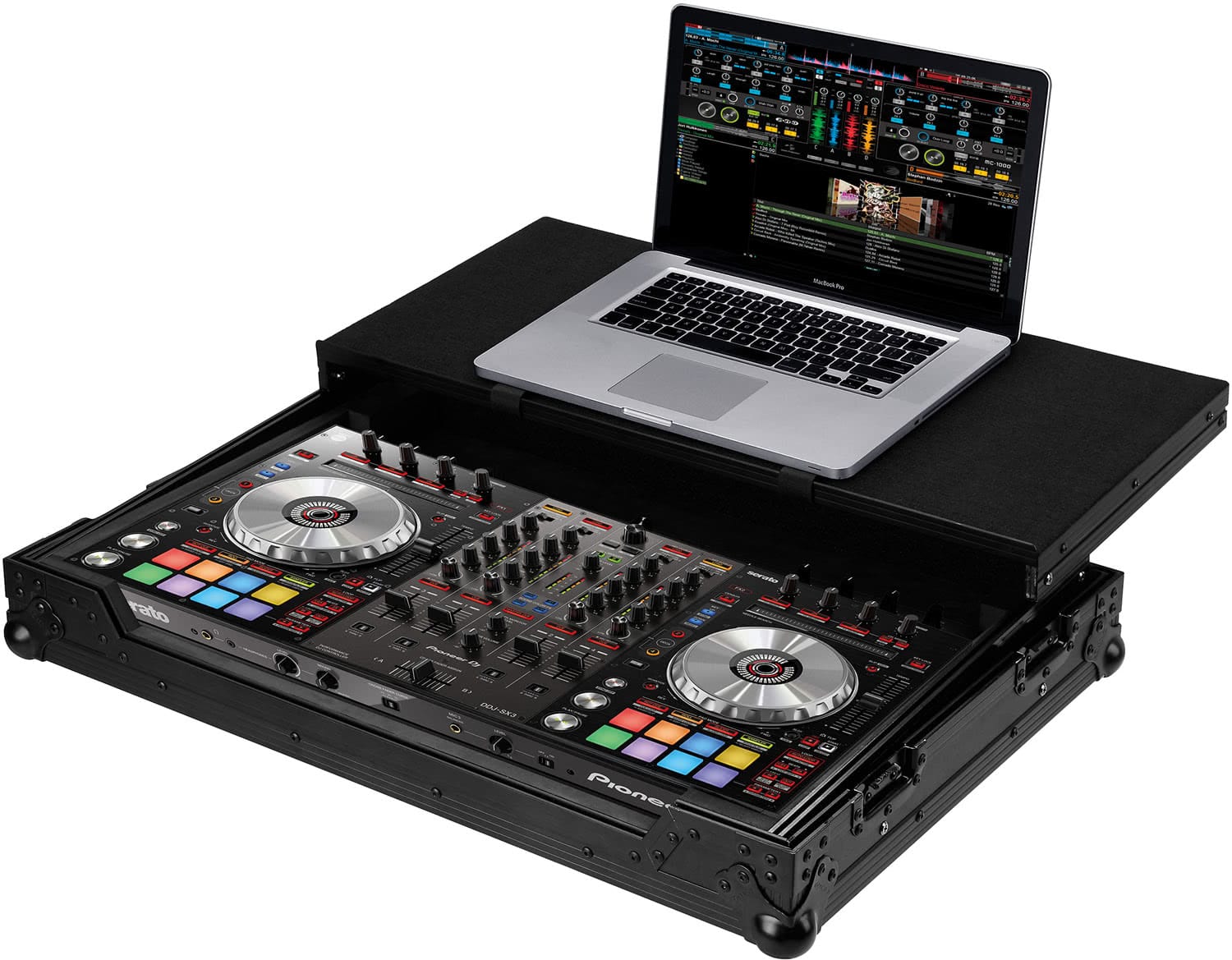 Zomo Flightcase P-DDJ-SX3 Plus NSE negru, vedere generală a carcasei închise