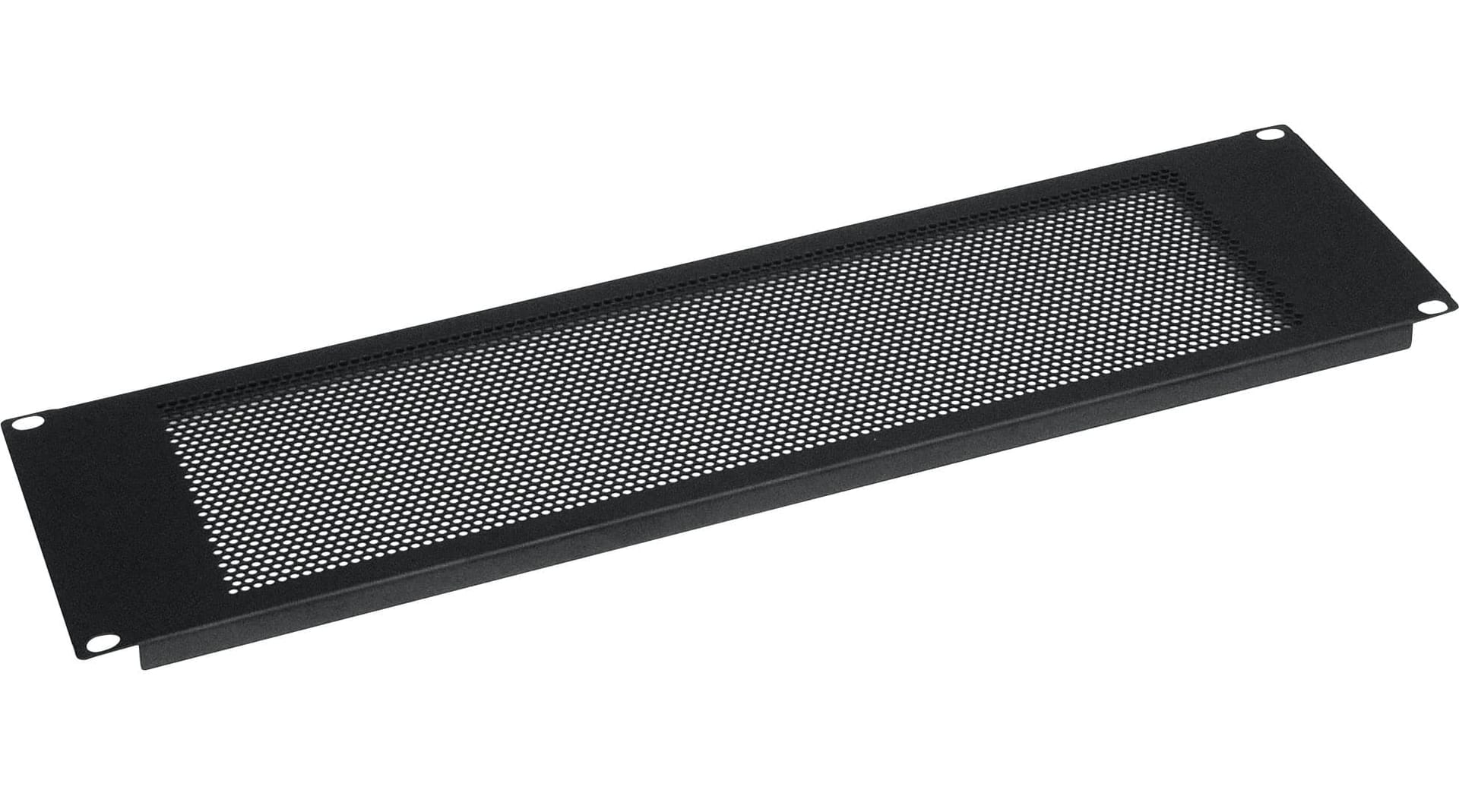 Panou rack Zomo H-30 negru mat, perforat, 3 U, vedere frontală