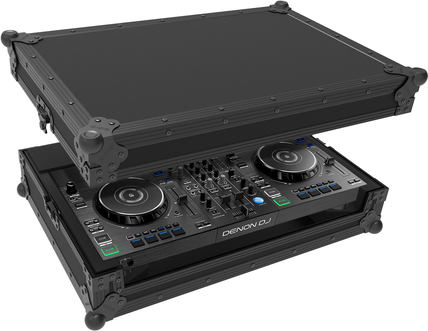 Flightcase D-Live-2 NSE văzut din lateral cu închizători tip fluture