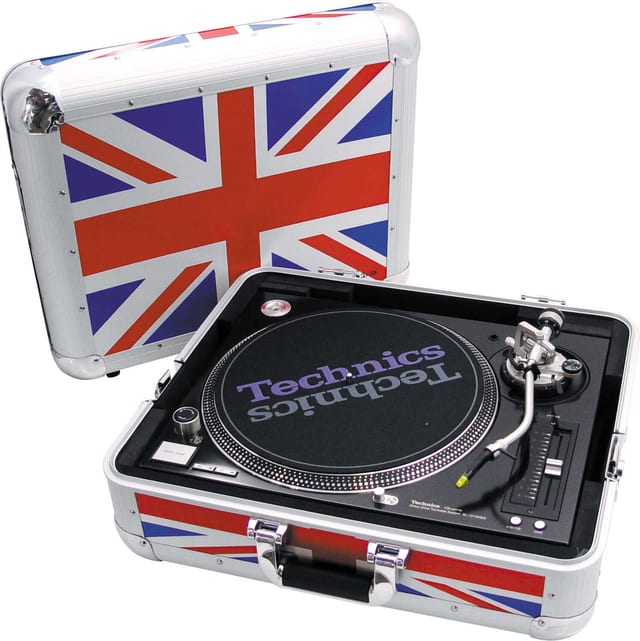 Flightcase Zomo SL-12 XT UK-Flag, vedere frontală