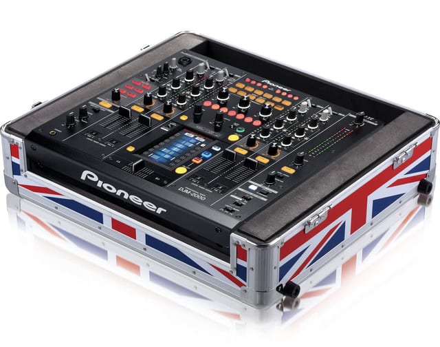 Zomo Flightcase DJM-2000 UK-Flag, vedere frontală, închis