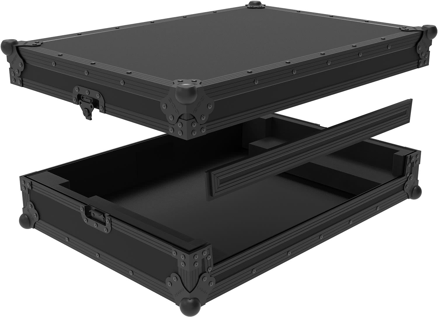 Zomo D-Prime 4+ NSE pentru Denon DJ Prime 4+, detaliu al colțurilor și căptușelii