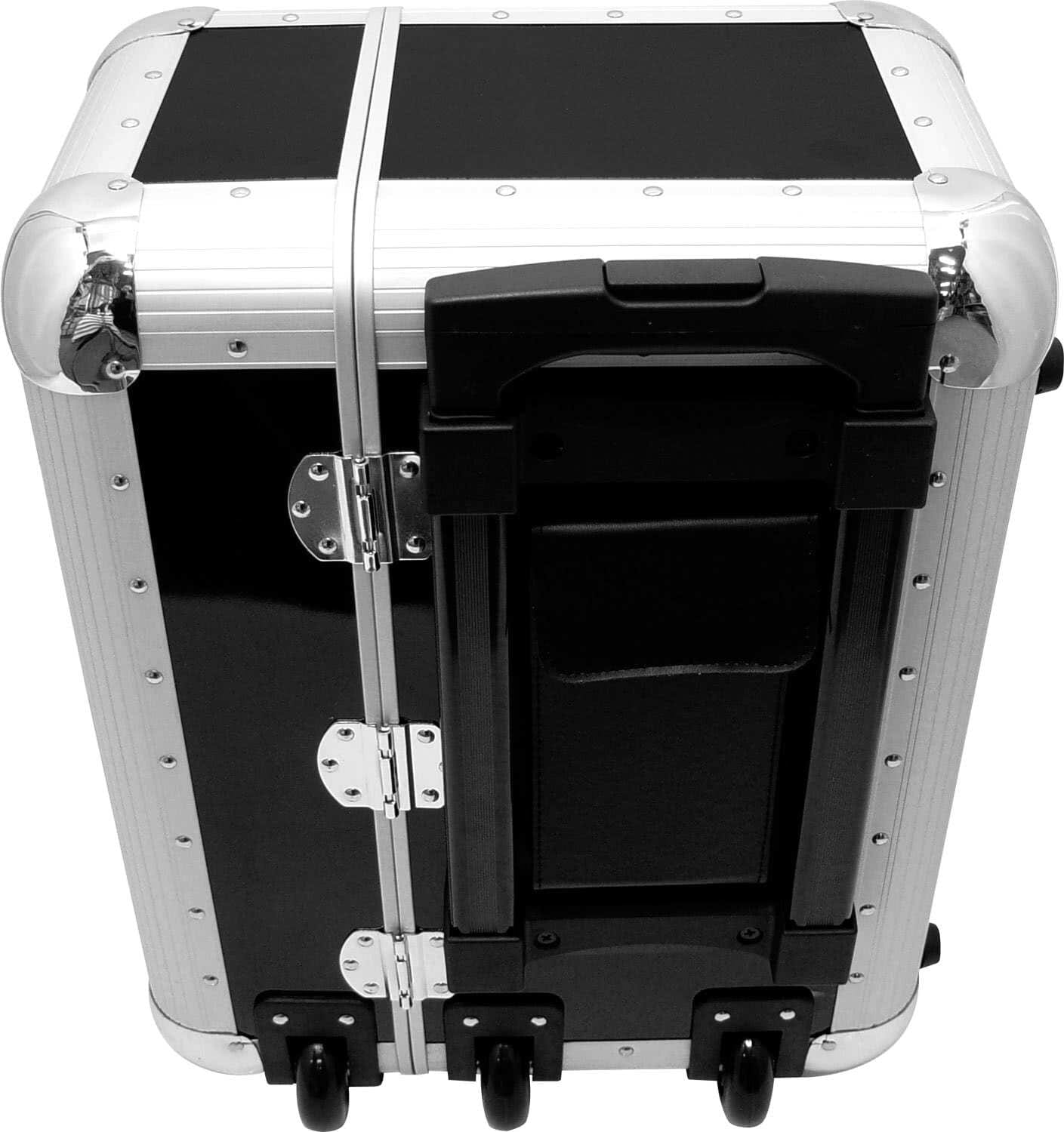 Zomo Recordcase TP-70 XT argintiu, flightcase pentru discuri de vinil cu capacul închis